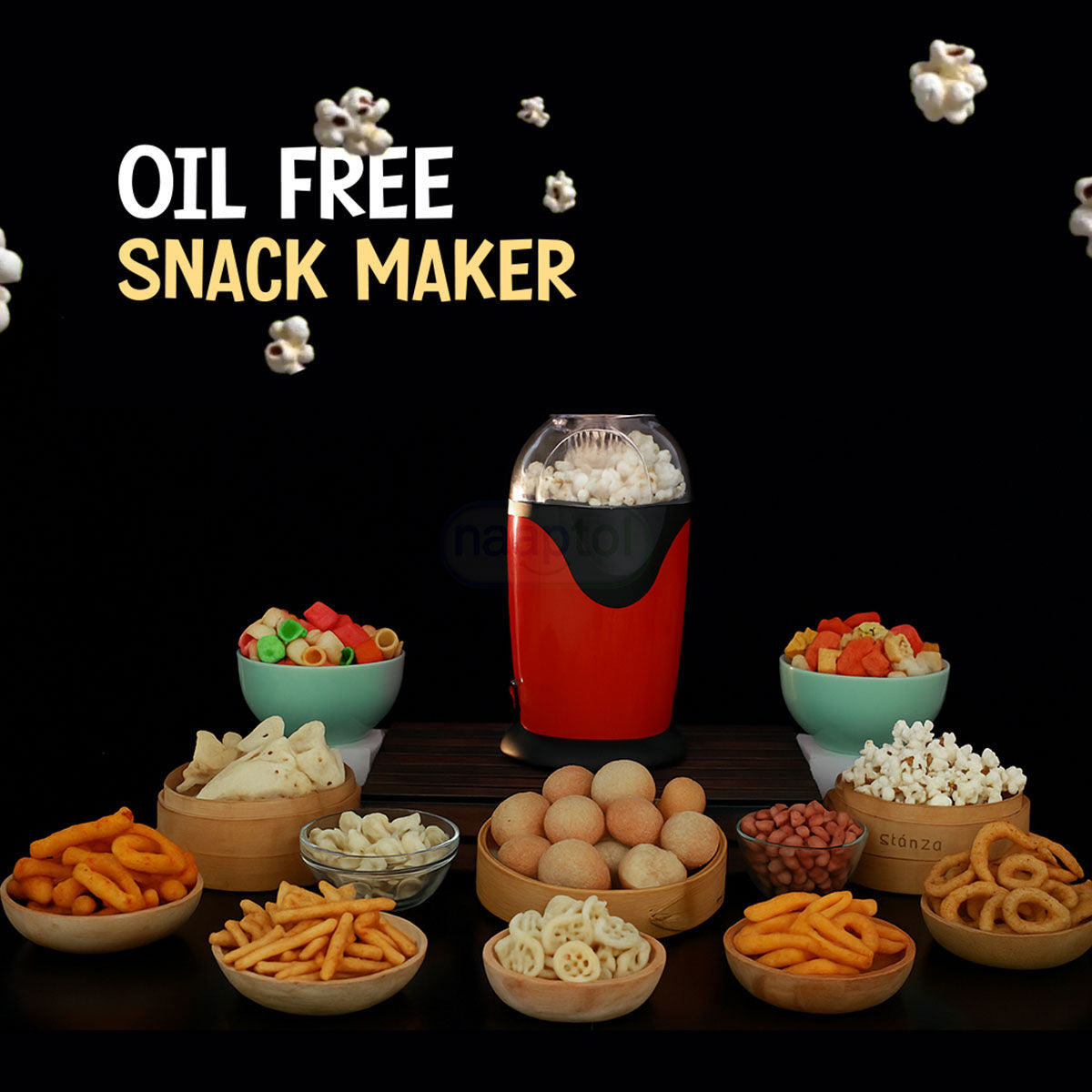 Hot Air Popcorn Machine And Snack Maker (EL18