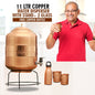 11 Ltr Copper Water Dispenser + 2 Glasses & Stand with Free 300ml Copper Bottle (EL16)