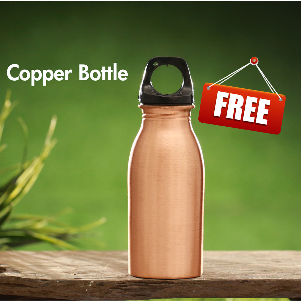 11 Ltr Copper Water Dispenser + 2 Glasses & Stand with Free 300ml Copper Bottle (EL16)