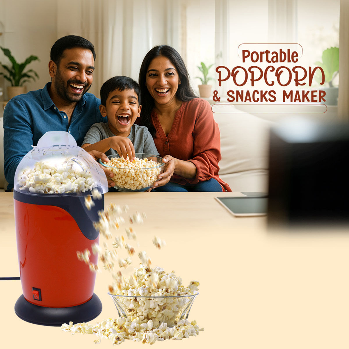 Hot Air Popcorn Machine And Snack Maker (EL18