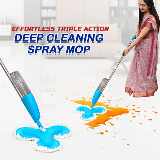 Effortless Triple Action Deep Cleaning Spray Mop