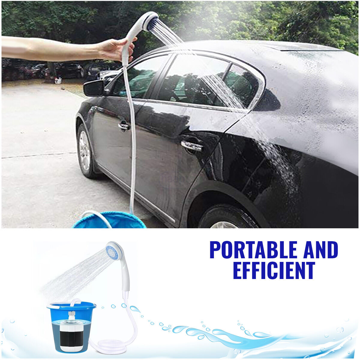 Portable & Rechargeable Bath Shower (EL17)